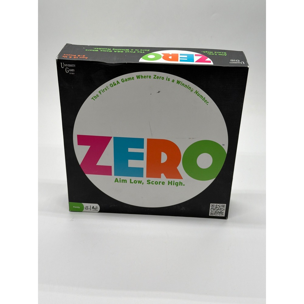 University Games Zero Board Game Trivia QA Family Party Game 01001‎ Complete